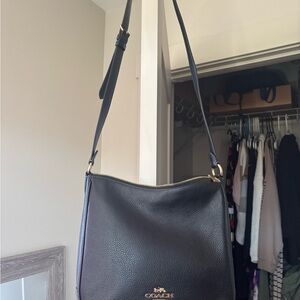 Coach Black Leather Classic Shoulder Bag